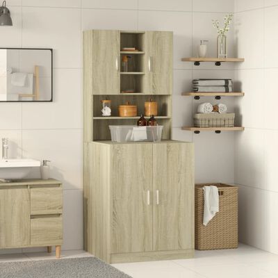 vidaXL Mobili Lavatrice 2pz Rovere Sonoma in Legno Multistrato