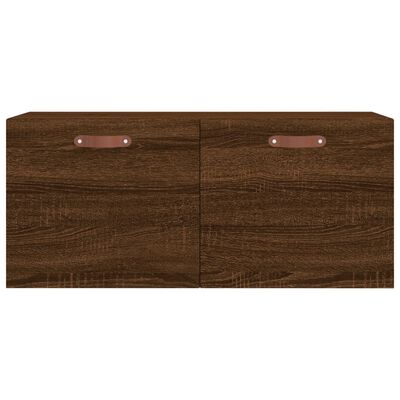 vidaXL Mobile a Parete Rovere Marrone 80x36,5x35 cm Legno Multistrato