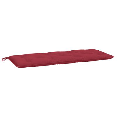 vidaXL Cuscini per Panca 2 pz Rosso Vino 120x50x7 cm in Tessuto Oxford