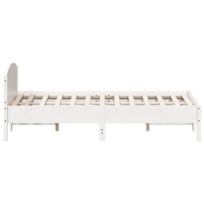 vidaXL Letto senza Materasso Bianco 120x200 cm Legno Massello di Pino