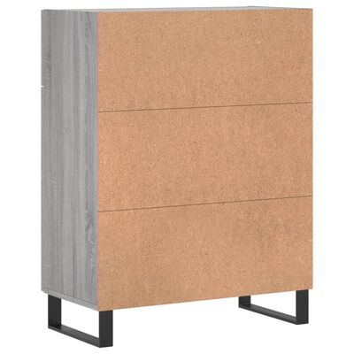 vidaXL Credenza Grigio Sonoma 69,5x34x90 cm in Legno Multistrato