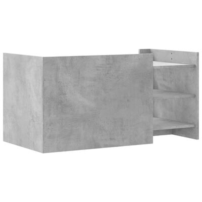 vidaXL Tavolino Salotto Grigio Cemento 100x50x50 cm Legno Multistrato