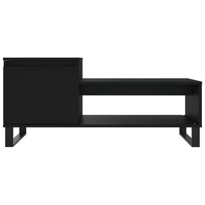 vidaXL Tavolino da Salotto Nero 100x50x45 cm in Legno Multistrato