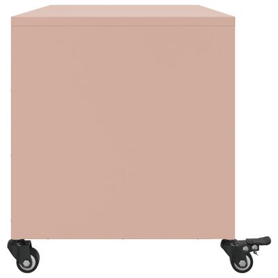 vidaXL Mobile TV Rosa 68x39x43,5 cm in Acciaio