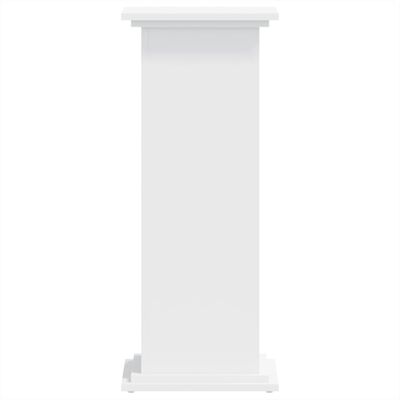 vidaXL Supporto per Piante Bianco 33x33x80 cm in Legno Multistrato