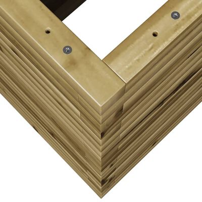 vidaXL Fioriera da Giardino 110x40x68,5 cm in Legno di Pino Impregnato