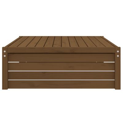 vidaXL Poggiapiedi Giardino Marrone Ambra 120x80cm Legno Massello Pino