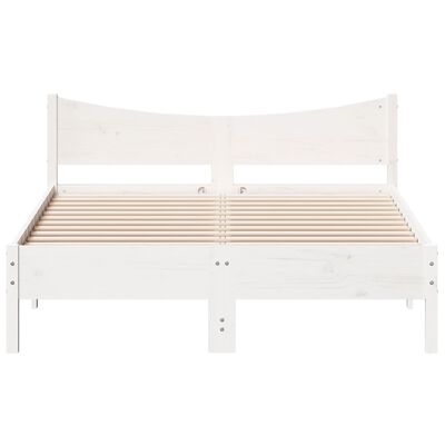 vidaXL Letto senza Materasso Bianco 120x190 cm Legno Massello di Pino