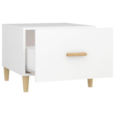 vidaXL Tavolino da Salotto Bianco 50x50x40 cm in Legno Multistrato