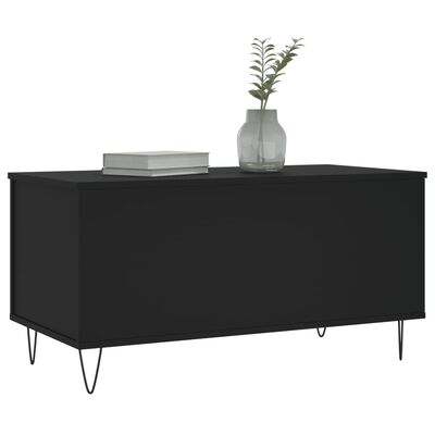 vidaXL Tavolino da Salotto Nero 90x44,5x45 cm in Legno Multistrato