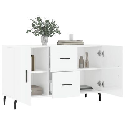 vidaXL Credenza Bianco Lucido 100x36x60 cm in Legno Multistrato