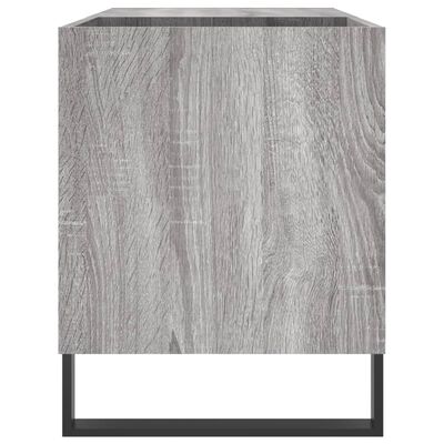 vidaXL Mobile Porta Dischi Grigio Sonoma 85x38x48 cm Legno Multistrato