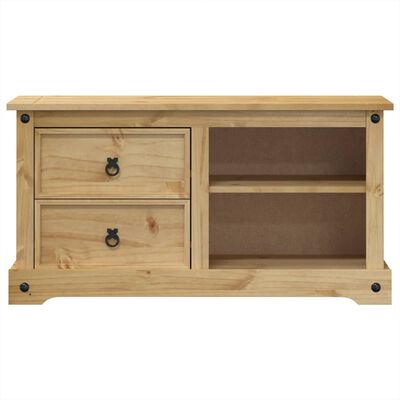 vidaXL Mobile Porta TV Corona 100x40x52 cm in Legno Massello di Pino