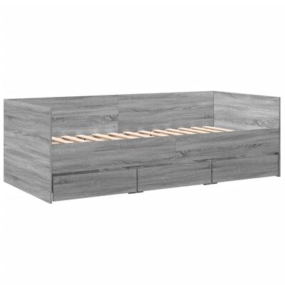 vidaXL Divano Letto con Cassetti senza Materasso 75x190 cm