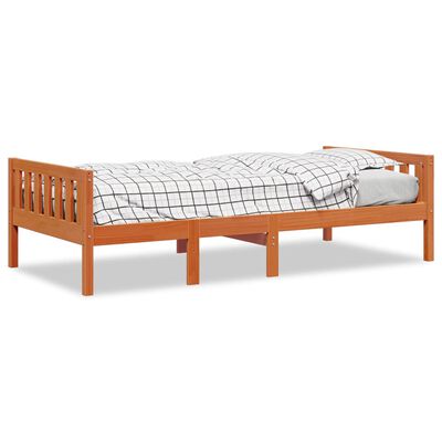 vidaXL Letto Bambini senza Materasso Marrone Cera 80x200 cm Legno Pino