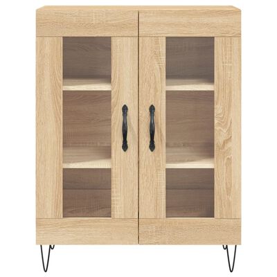 vidaXL Credenza Rovere Sonoma 69,5x34x180 cm in Legno Multistrato