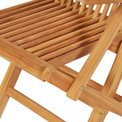 vidaXL Set da Pranzo da Giardino 7 pz in Legno Massello di Teak