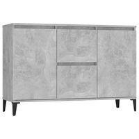 vidaXL Credenza Grigio Cemento 104x35x70 cm in Legno Multistrato