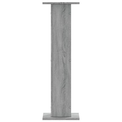 vidaXL Supporti Altoparlanti 2 pz Grigio 30x30x95 cm in Multistrato