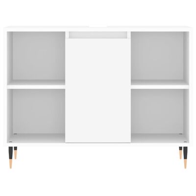 vidaXL Mobile da Bagno Bianco 80x33x60 cm in Legno Multistrato