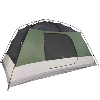 vidaXL Tenda da Campeggio a Cupola per 6 Persone Verde Impermeabile