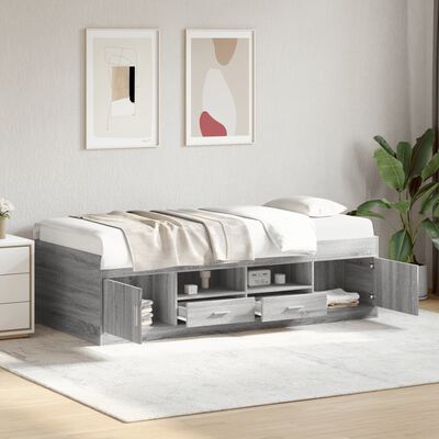 vidaXL Divano Letto con Cassetti senza Materasso 75x190 cm