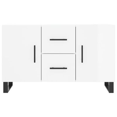 vidaXL Credenza Bianco Lucido 100x36x60 cm in Legno Multistrato