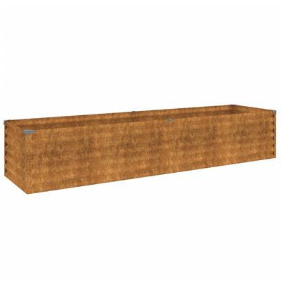 vidaXL Fioriera Rialzata da Giardino 194x50x36 cm in Acciaio Corten