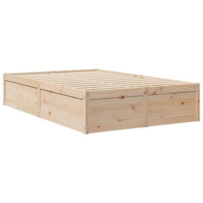 vidaXL Letto senza Materasso 120x190 cm in Legno Massello di Pino