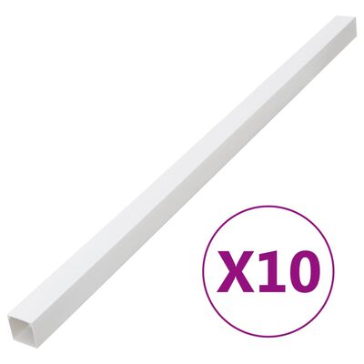 vidaXL Canalina per Cavi 100x40 mm 10 m in PVC