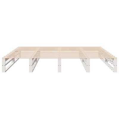 vidaXL Letto senza Materasso Bianco 180x200 cm Legno Massello di Pino