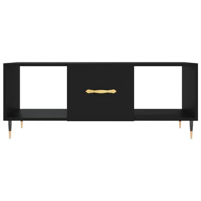 vidaXL Tavolino da Salotto Nero 102x50x40 cm in Legno Multistrato