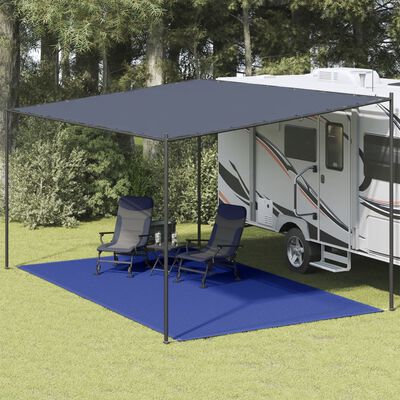 vidaXL Tappeto da Tenda 300x600 cm Blu in HDPE