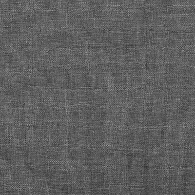 vidaXL Giroletto a Molle con Materasso Grigio Scuro 140x200cm Tessuto