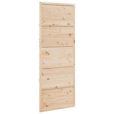 vidaXL Porta per Granaio 80x208 cm in Legno Massello di Pino