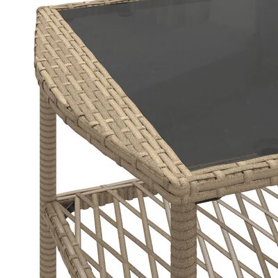 vidaXL Set Divano da Giardino 4 pz con Cuscini Beige in Polyrattan