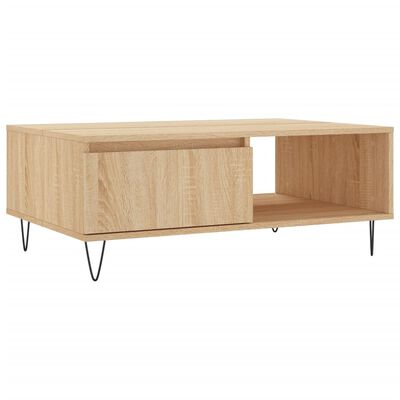 vidaXL Tavolino da Salotto Rovere Sonoma 90x60x35 cm Legno Multistrato