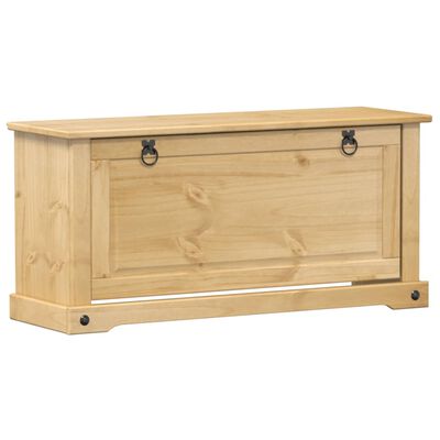 vidaXL Scarpiera Corona 99x32x47 cm in Legno Massello di Pino