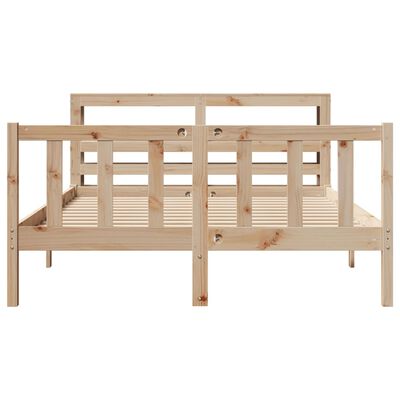 vidaXL Letto senza Materasso 160x200 cm in Legno Massello di Pino