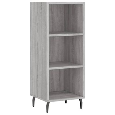 vidaXL Credenza Grigio Sonoma 34,5x32,5x90 cm in Legno Multistrato