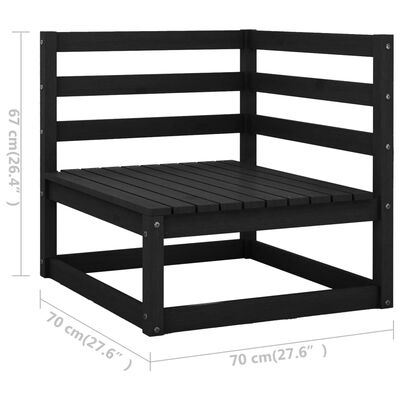 vidaXL Set Divani da Giardino 12 pz in Legno Massello di Pino