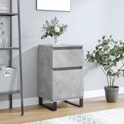 vidaXL Credenza Grigio Cemento 40x35x70 cm in Legno Multistrato