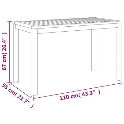 vidaXL Set da Pranzo Giardino 11 pz con Cuscini Legno Massello Acacia