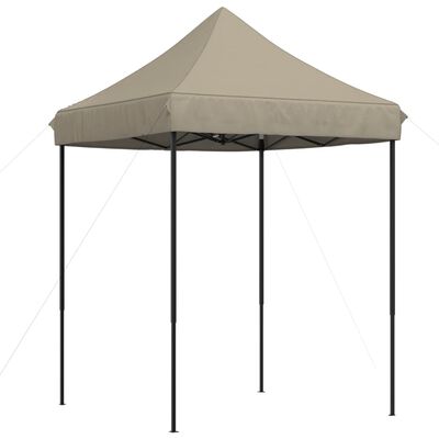 vidaXL Tenda da Festa Pieghevole Pop-Up Tortora 200x200x306 cm