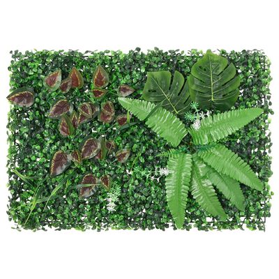  vidaXL Recinzione Piante Artificiali 24 pz Verde 40x60 cm