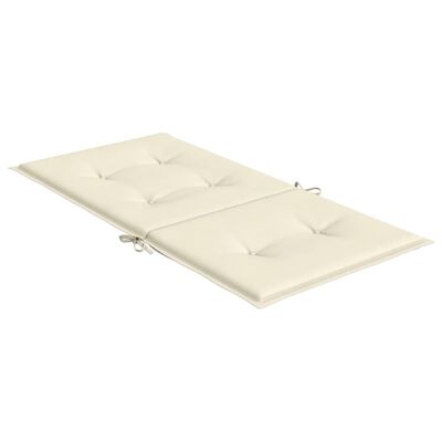 vidaXL Cuscini per Sedia 6 pz Crema 100x50x3 cm in Tessuto Oxford