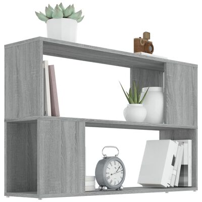 vidaXL Libreria Grigio Sonoma 100x24x63 cm in Legno Multistrato