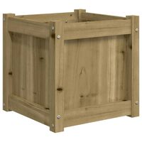 vidaXL Fioriera da Giardino 40x40x40 cm in Legno di Pino Impregnato