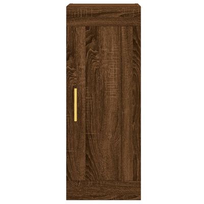 vidaXL Mobile a Parete Rovere Marrone 34,5x34x90 cm Legno Multistrato