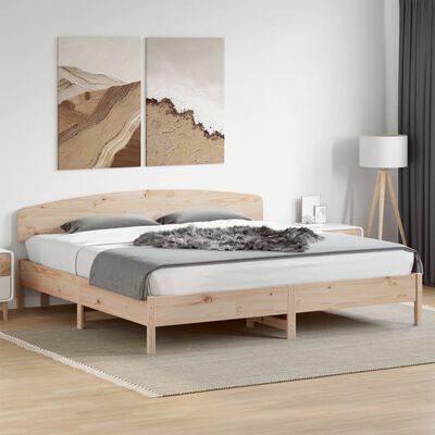 vidaXL Giroletto senza Materasso 200x200 cm in Legno Massello di Pino